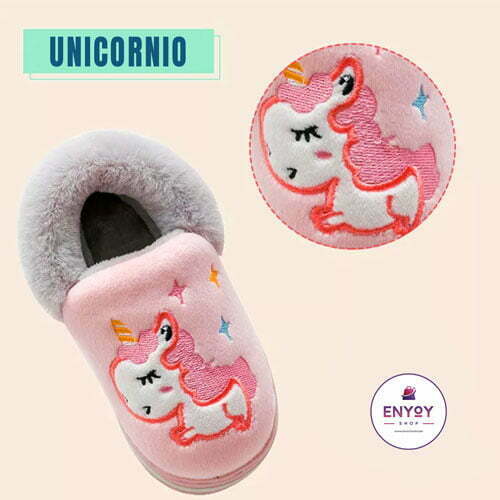 Pantuflas Unicornio Kids