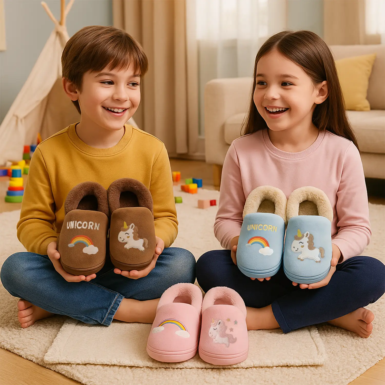 Pantuflas Unicornio