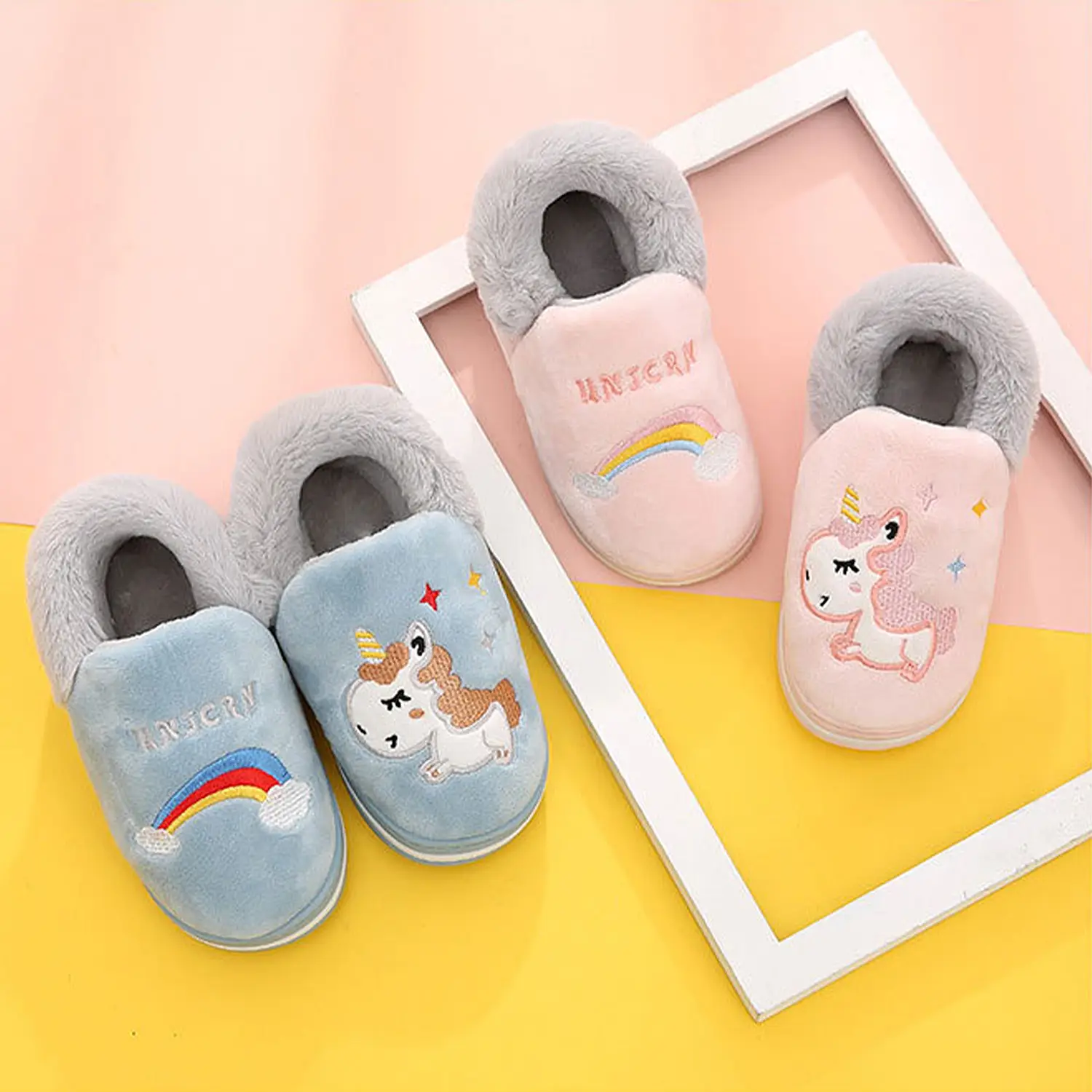 Pantuflas Unicornio