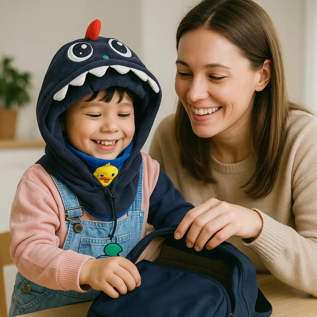 Gorro Capucha Kawaii Cómodo y Resistente