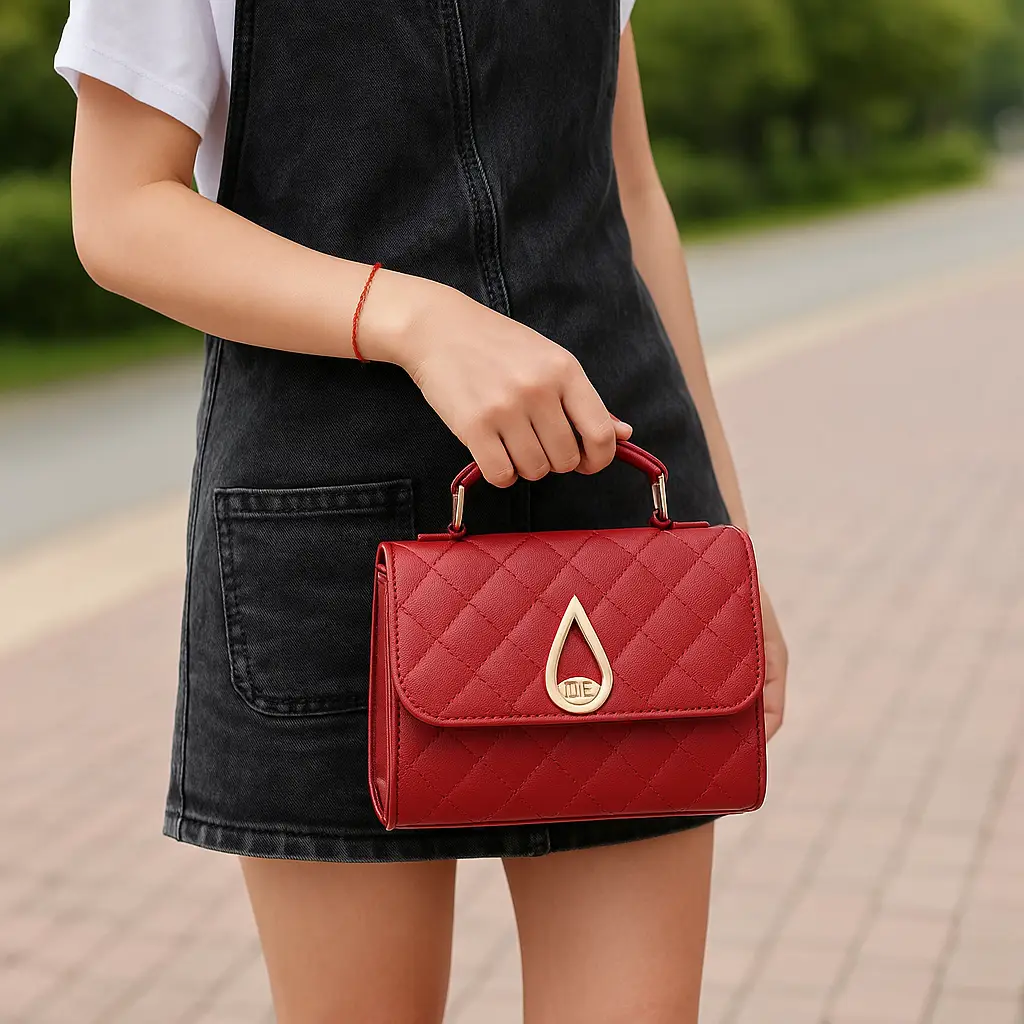 Bolso de hombro y mano con asa y correa