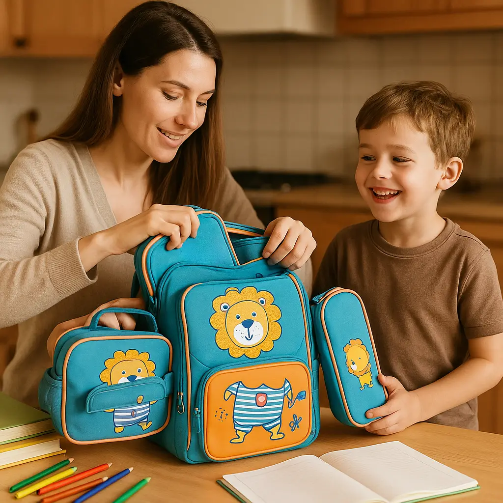 Mochila 3 piezas con diseño
