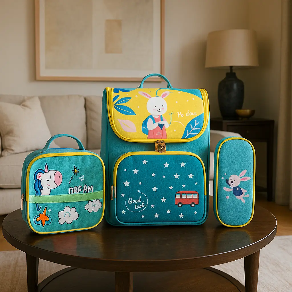 Mochila 3 piezas con diseño