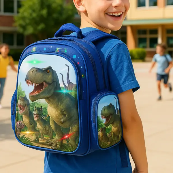 Mochilas Escolares para Niños – Astronauta y Dinosaurio - Imagen 2