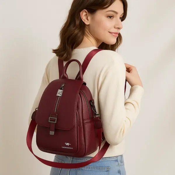 Mochila de cuero urbana