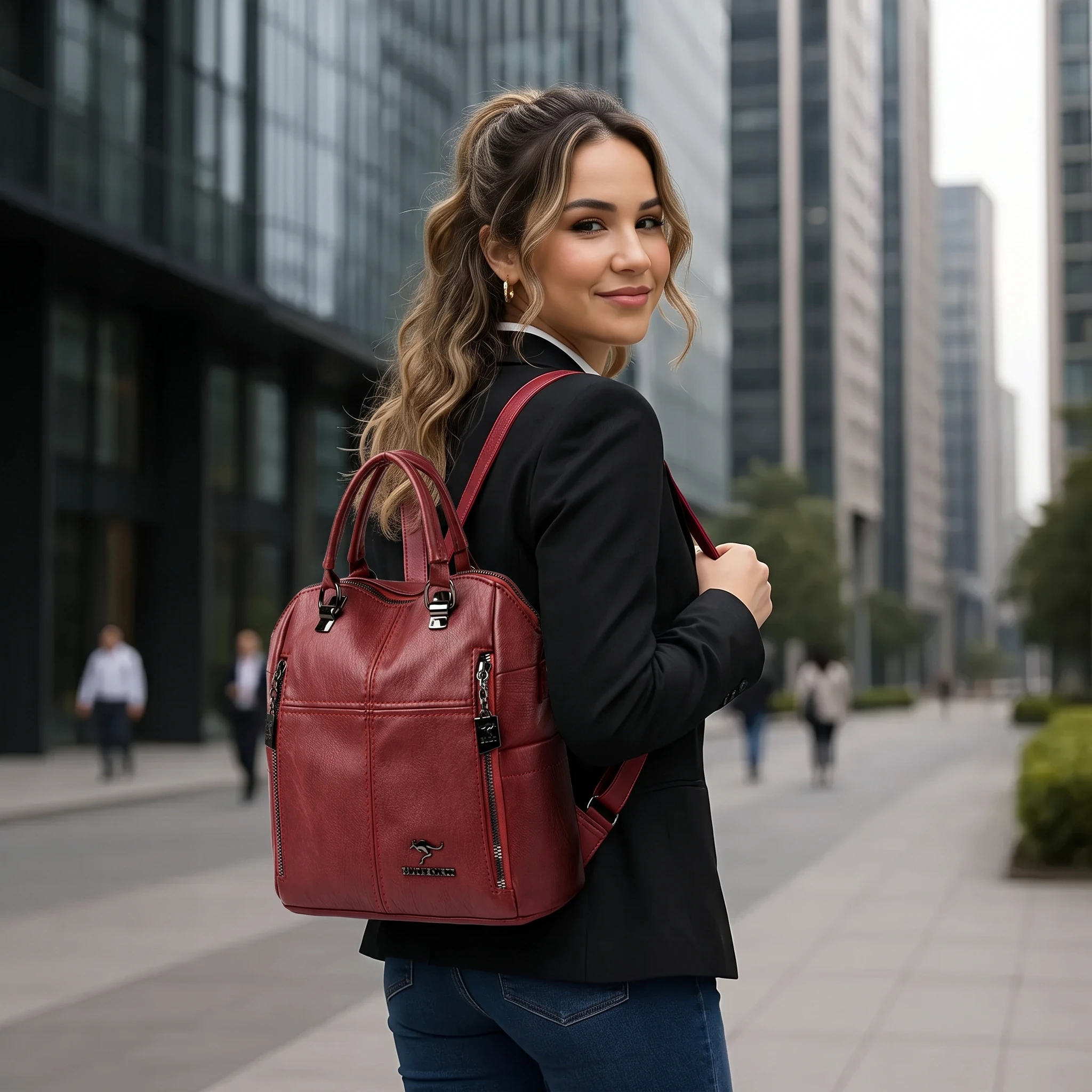 Mochila convertible 3 en 1 Cuero