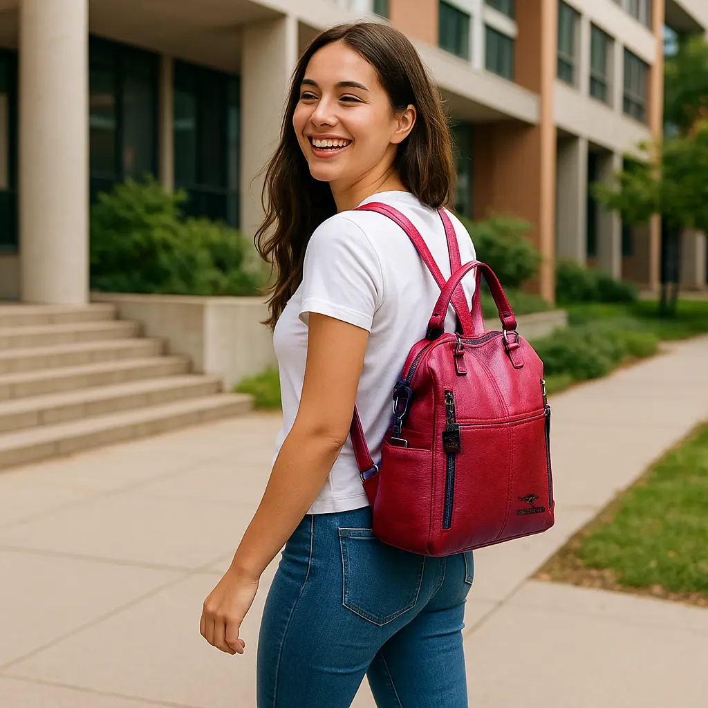 Mochila convertible 3 en 1 Cuero