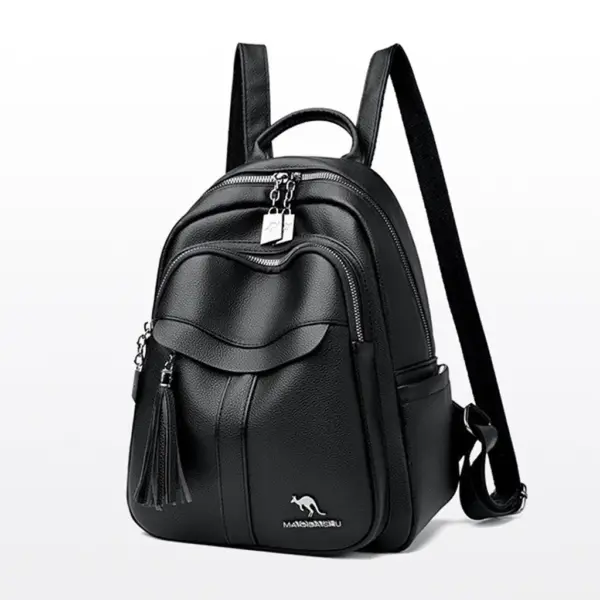 Mochila de cuero para mujer