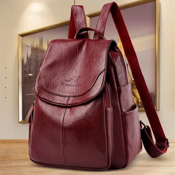 Mochila de cuero moderna y elegante