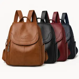 Mochila de cuero moderna y elegante