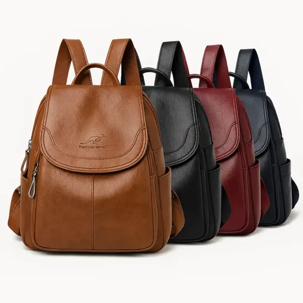 Mochila de cuero moderna y elegante